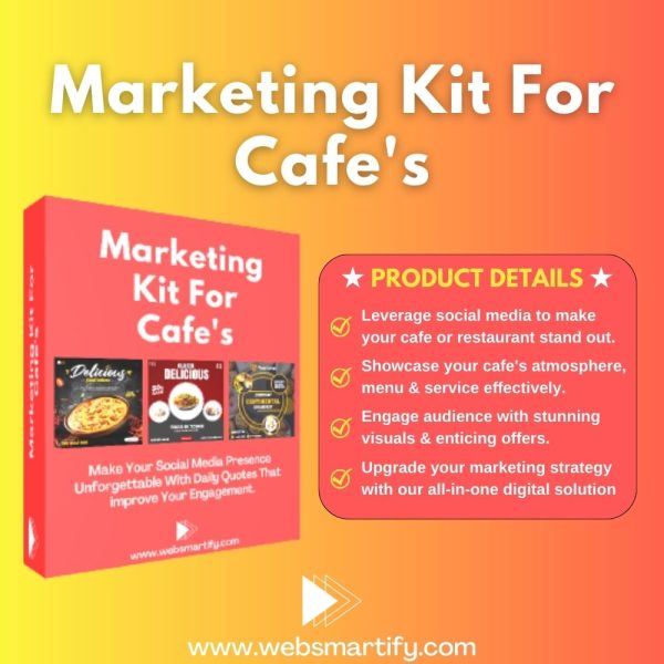 Marketing Kit For Cafe's Introduction