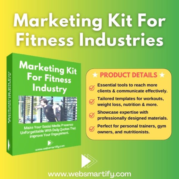 Marketing Kit For Fitness Industries Introduction