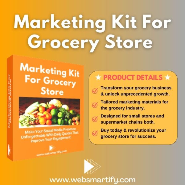 Marketing Kit For Grocery Store Introduction