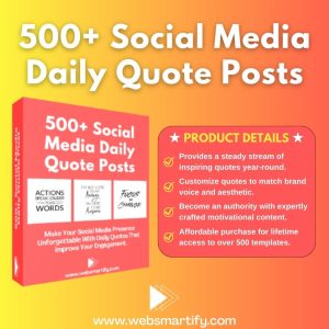 Social Media Daily Quote Posts Introduction