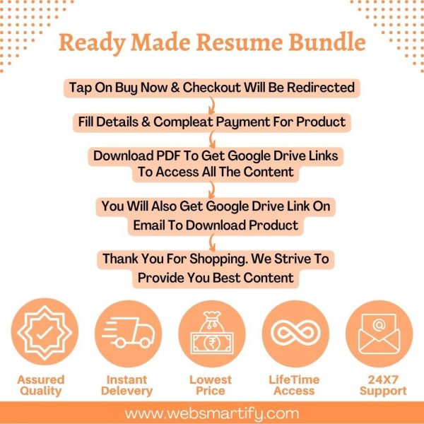 Ready Made Resume Bundle Infograph