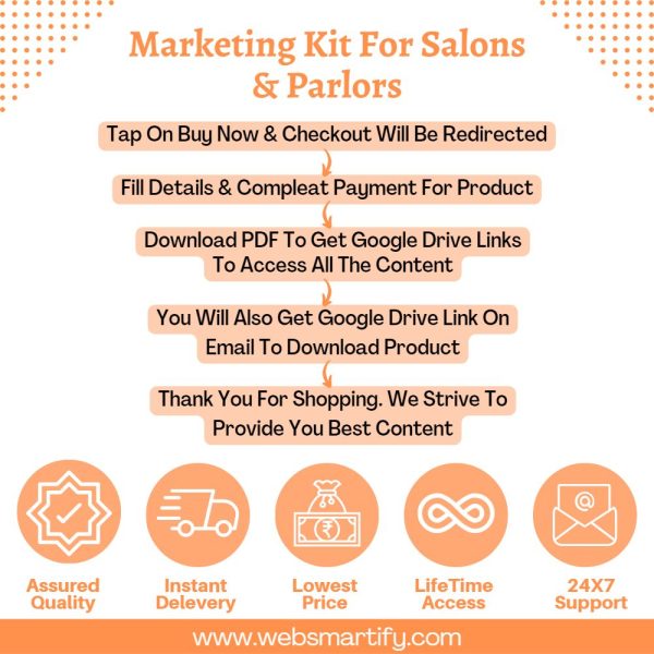 Marketing Kit For Salons & Parlors Infographic