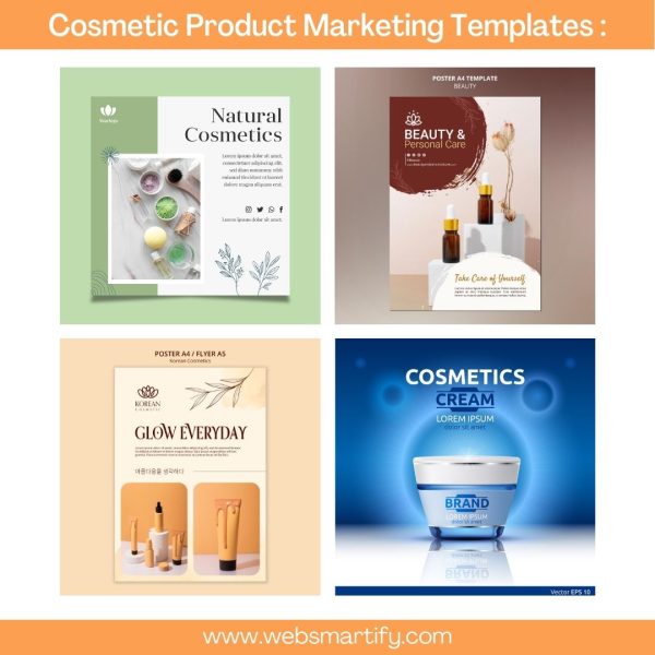 Cosmetic Product Mockup Templates Marketing Templates