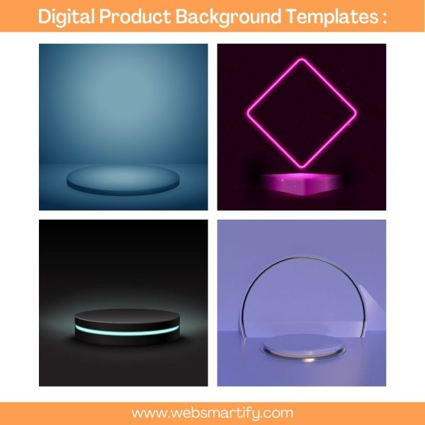 Digital Product Mockup Templates Background Samples