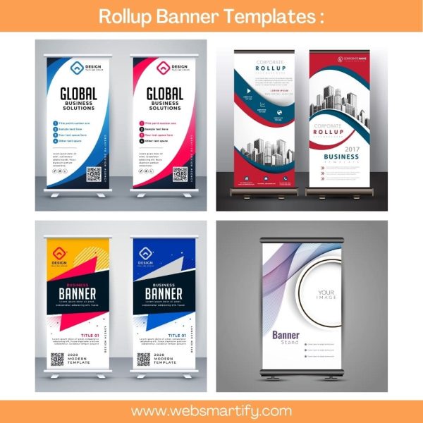 Roll Up Banner Templates Collection Sample 2