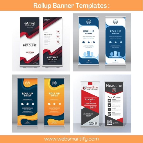 Roll Up Banner Templates Collection Sample 1