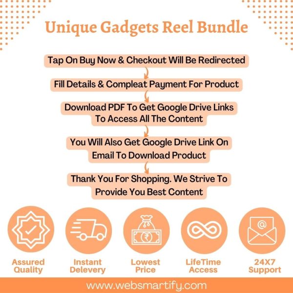 Unique Gadgets Reel Bundle Infographic
