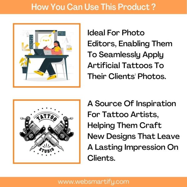Tattoo Designs Bundle Uses