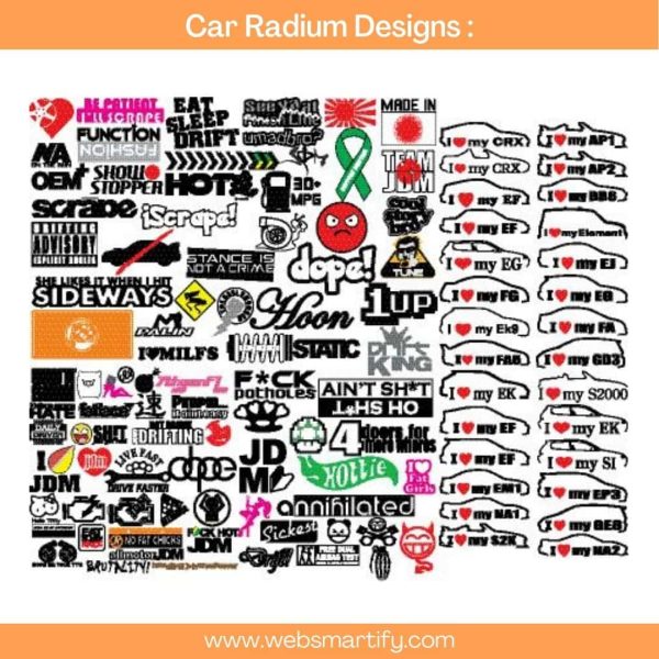 Radium Stickers Design Collection Sample 2