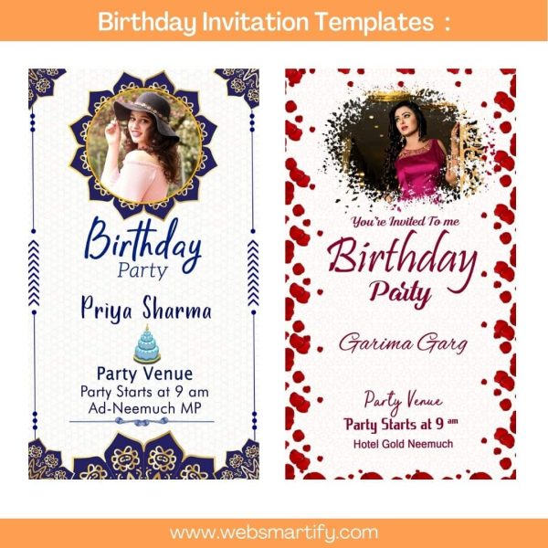 Graphic Designing Assets For Birthdays Sample 4