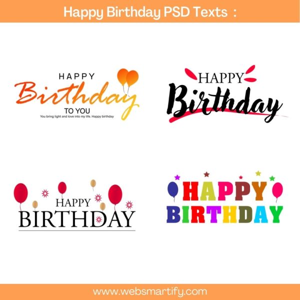 Graphic Designing Assets For Birthdays Sample 5