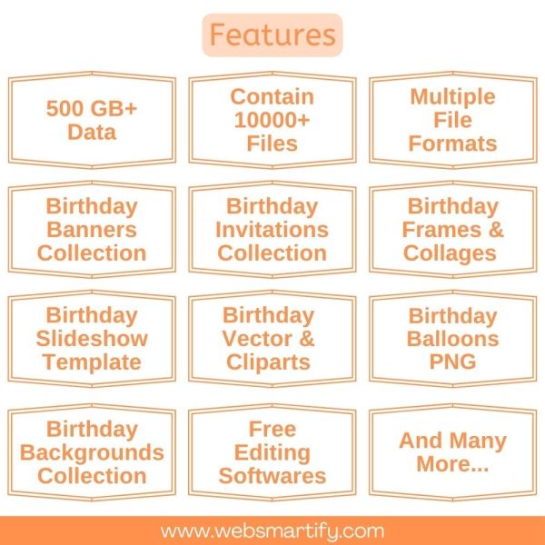 Graphic Designing Assets For Birthdays Feature