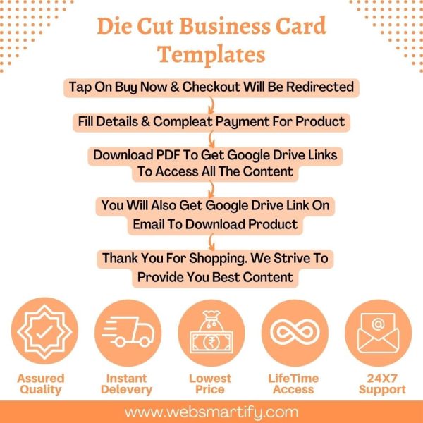 Die Cut Business Card Templates Infographic
