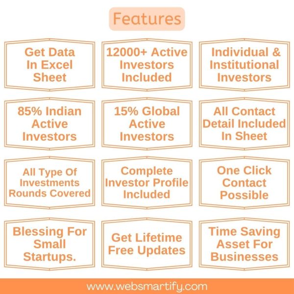 Angels & VC Investors Database Features