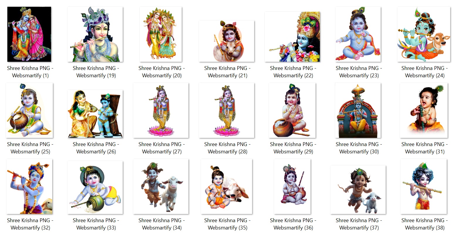 Krishna Bhagwan Free PNG (1) - Websmartify