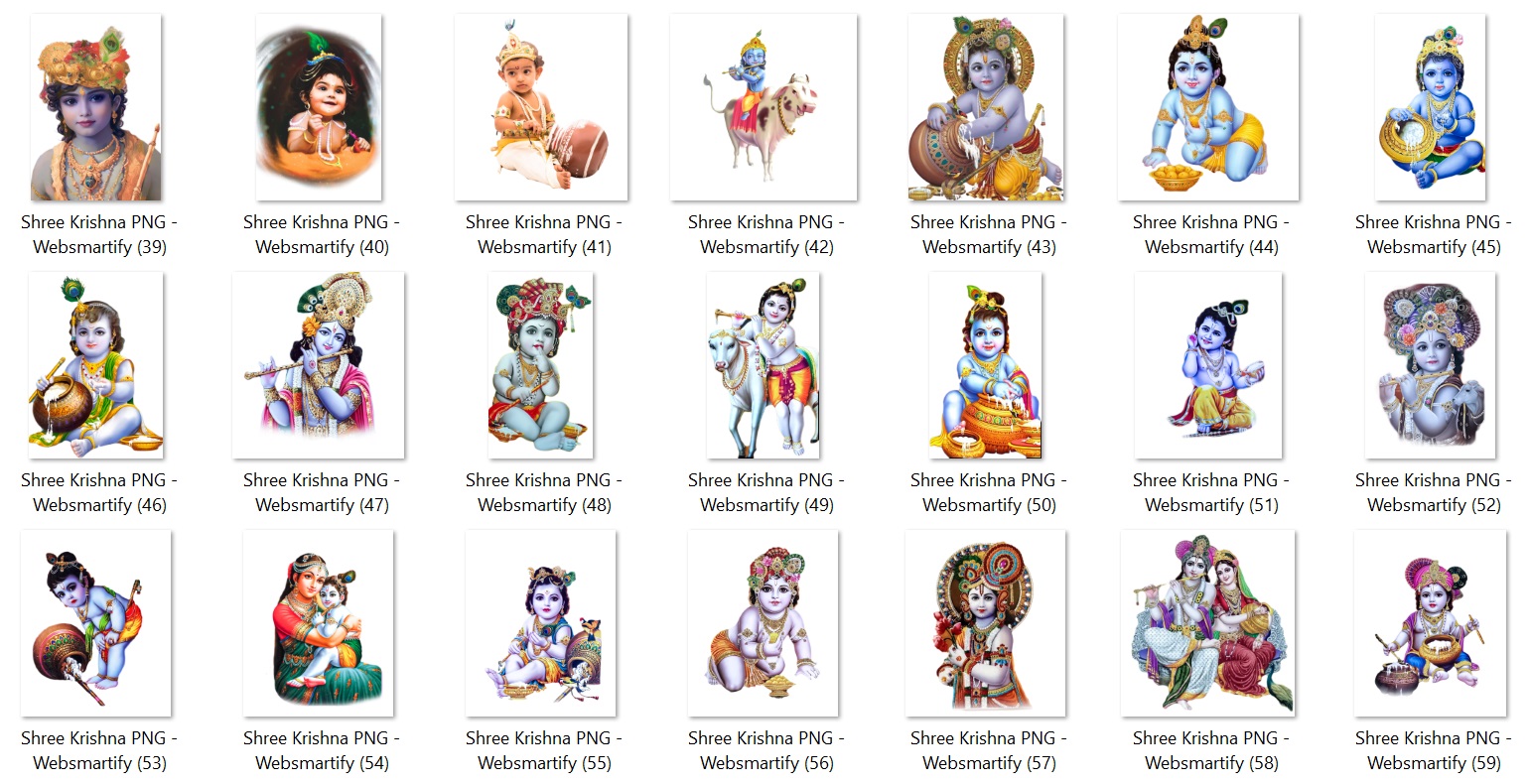Krishna Bhagwan Free PNG (2) - Websmartify